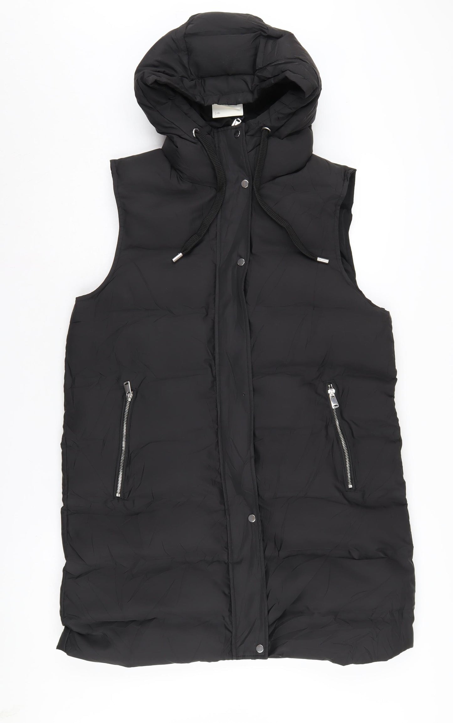 Zara Women's Black Sleeveless Puffer Waistcoat M