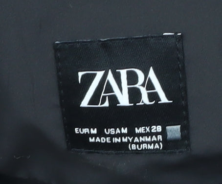 Zara Women's Black Sleeveless Puffer Waistcoat M