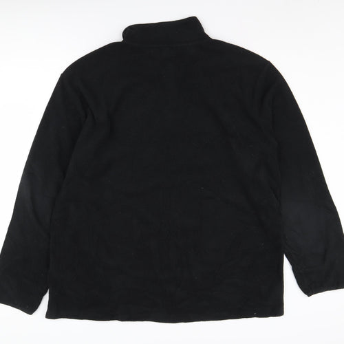 Atlasformen Men's Black 1/4 Zip Fleece Sweatshirt 2XL