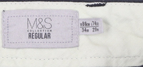 Marks and Spencer Men's Black Dress Pants Size 34
