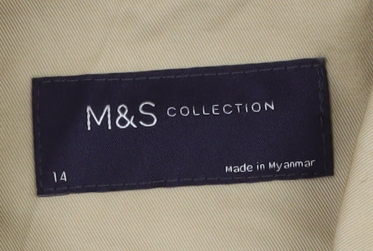Marks and Spencer Women's Beige Trench Coat Size 14