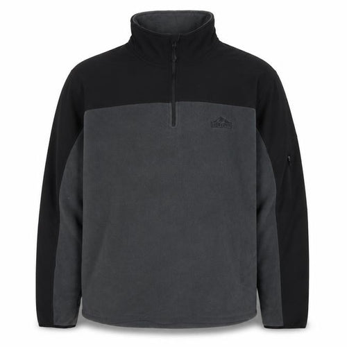 Snowdonia Men's Black XL 1/4 Zip Fleece Sweatshirt