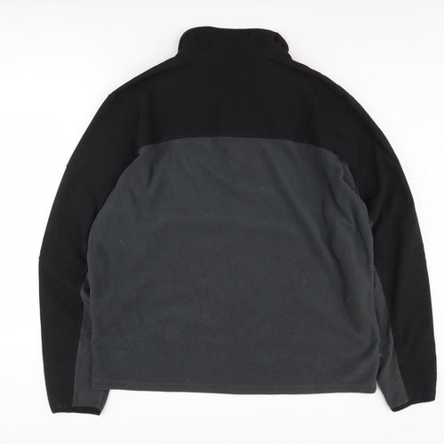 Snowdonia Men's Black XL 1/4 Zip Fleece Sweatshirt