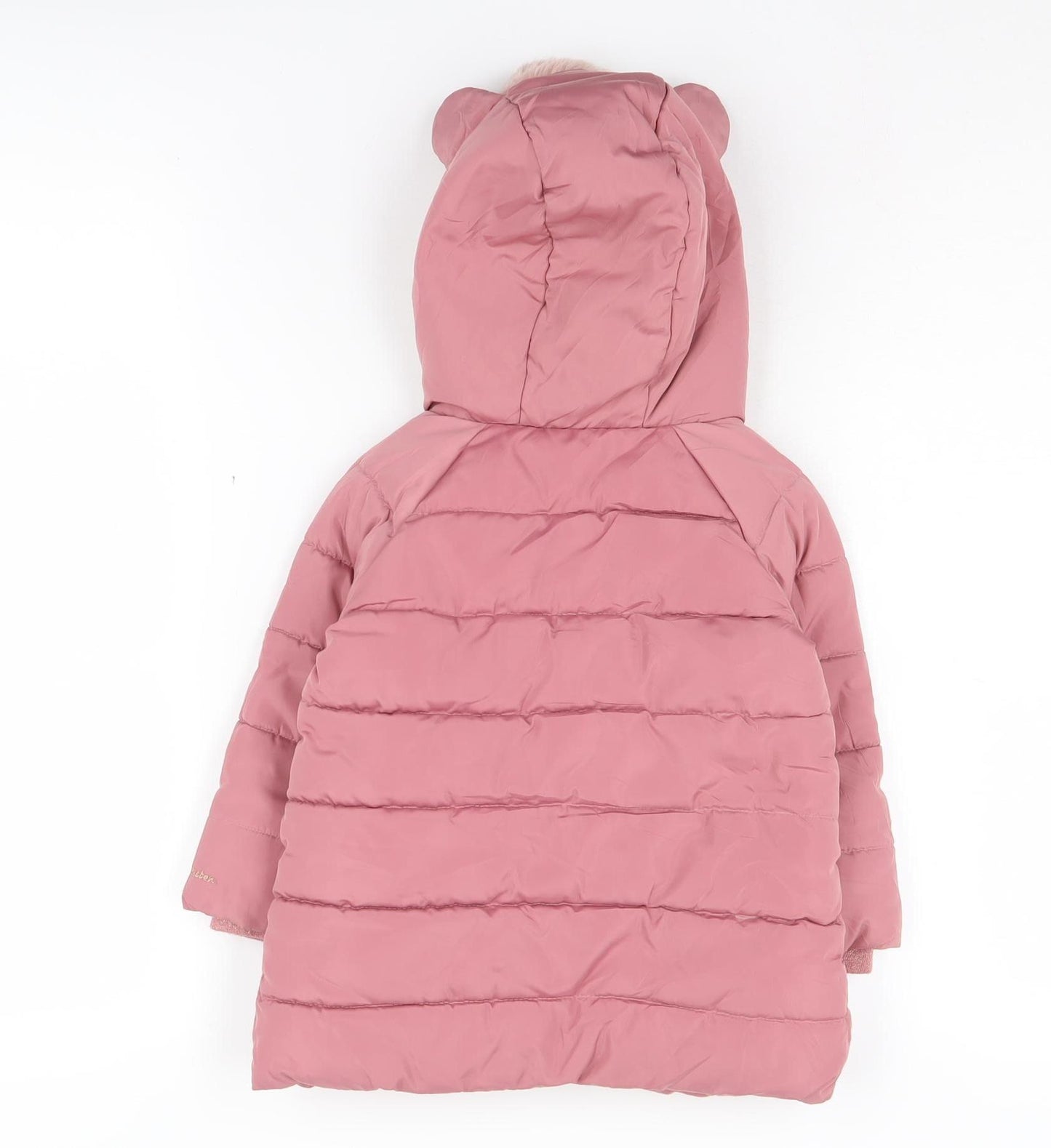Pink Marks and Spencer Unisex Puffer Jacket 18-24 Months