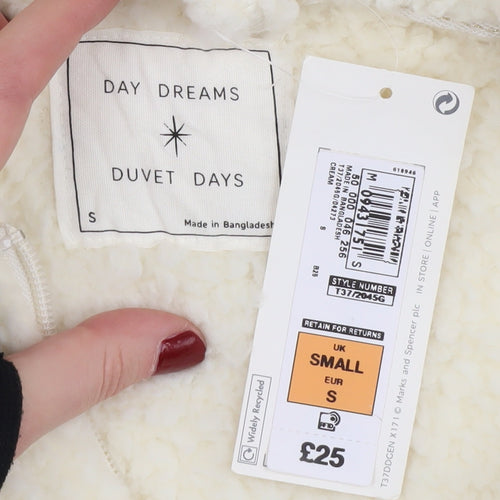 Marks and Spencer Ivory S Women's Full Zip Hoodie