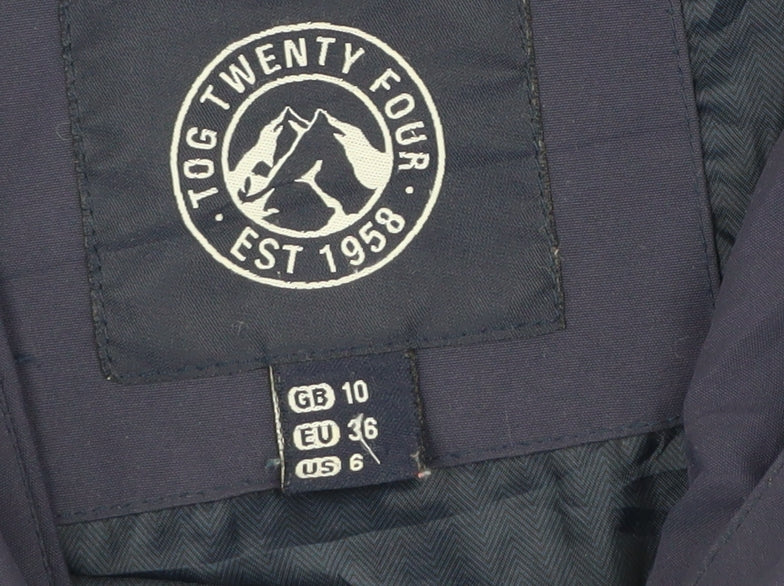 Tog Twenty Four Women's Blue Parka Jacket Size 10