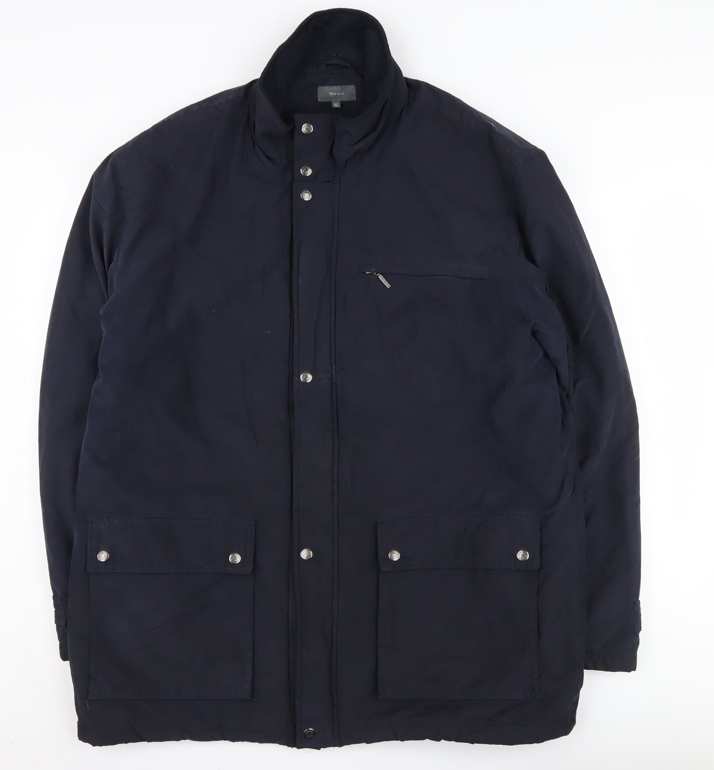 Tex Man Men's Black XL Puffer Jacket Casual Winter