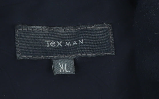 Tex Man Men's Black XL Puffer Jacket Casual Winter