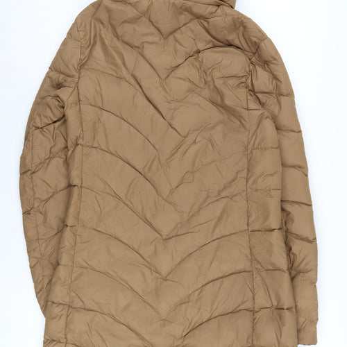Marks and Spencer Brown Puffer Coat, Size 10, Women's