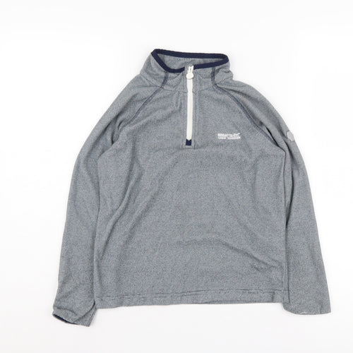 Regatta Boys Grey 1/2 Zip Sweatshirt Size 10 Years