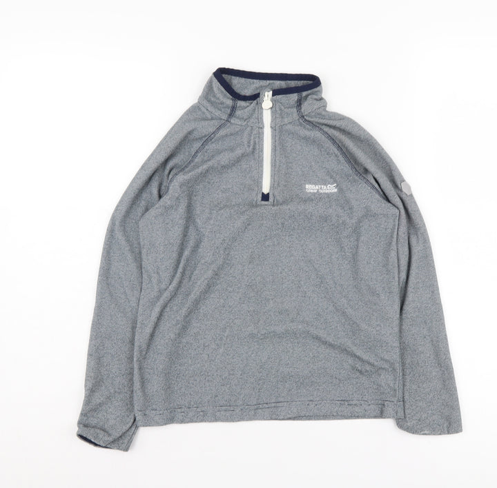 Regatta Boys Grey 1/2 Zip Sweatshirt Size 10 Years