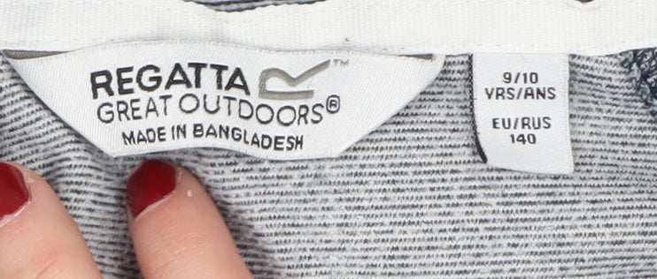 Regatta Boys Grey 1/2 Zip Sweatshirt Size 10 Years