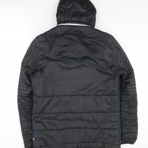Adidas Men’s Black Hooded Puffer Jacket Size S