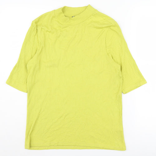 Marks and Spencer Women's Green Mock Neck Top