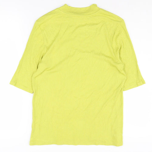 Marks and Spencer Women's Green Mock Neck Top