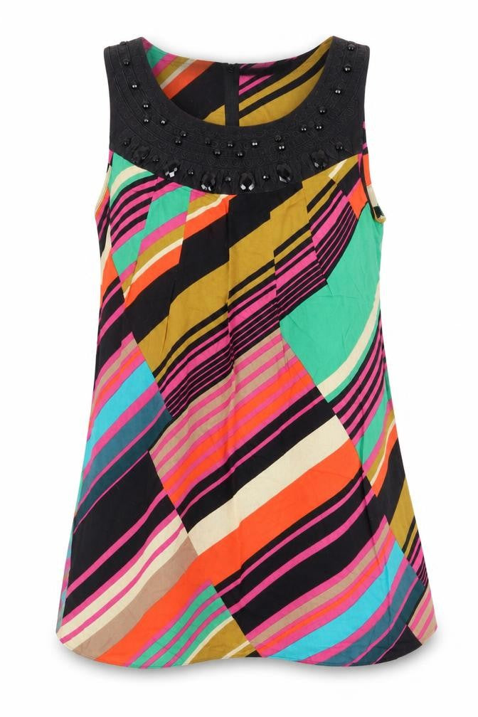 Front view of Dorothy Perkins Women's Multicoloured Tank Top
