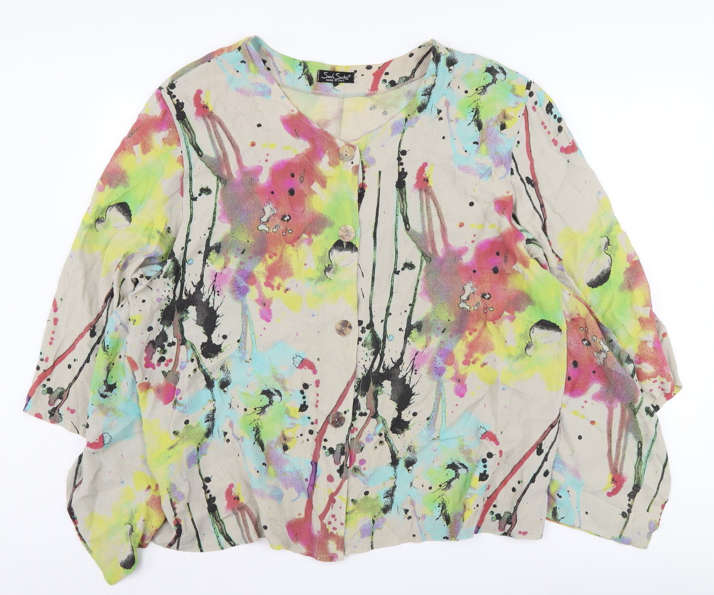 Sarah Santos Women's Multicoloured Tunic Blouse L