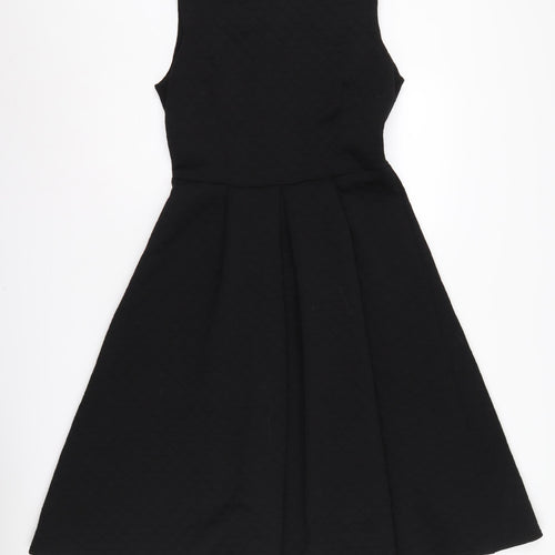 Closet Black Fit & Flare Dress 14 Women's Sleeveless