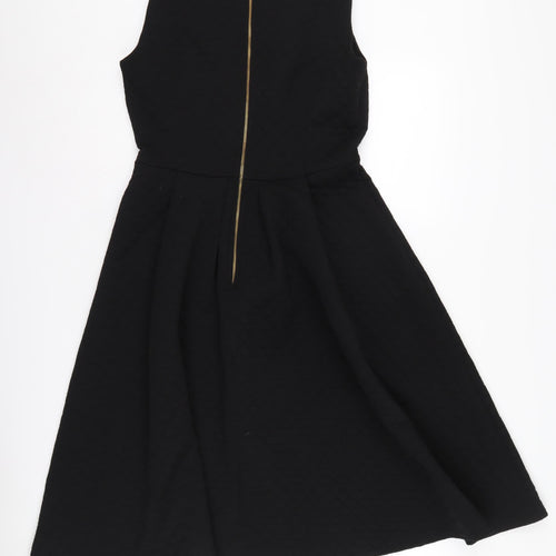 Closet Black Fit & Flare Dress 14 Women's Sleeveless