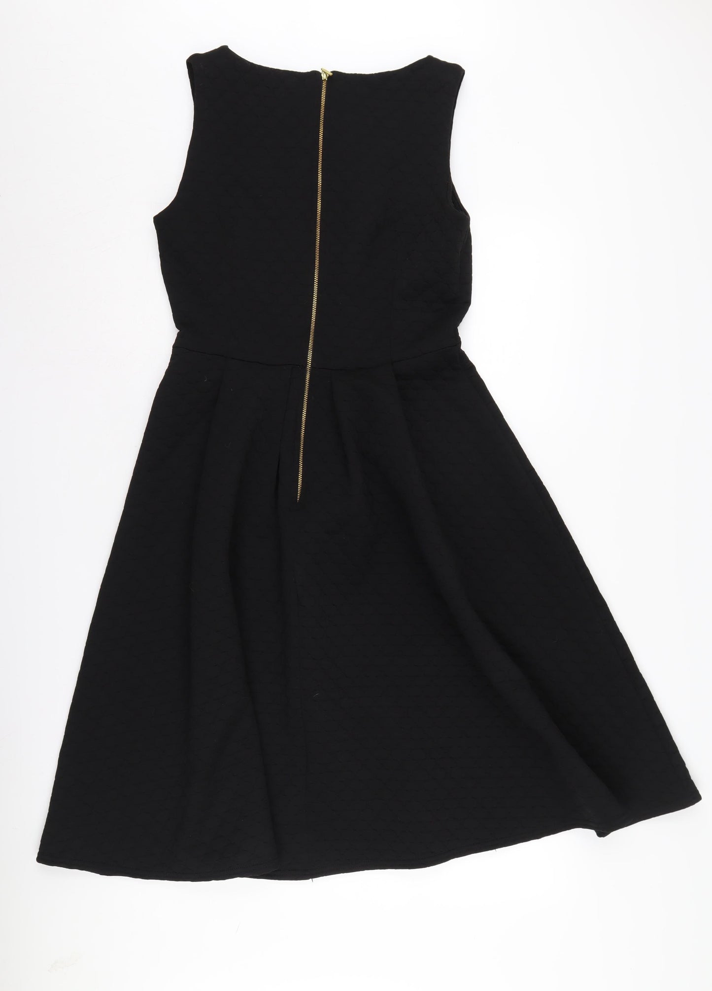 Closet Black Fit & Flare Dress 14 Women's Sleeveless