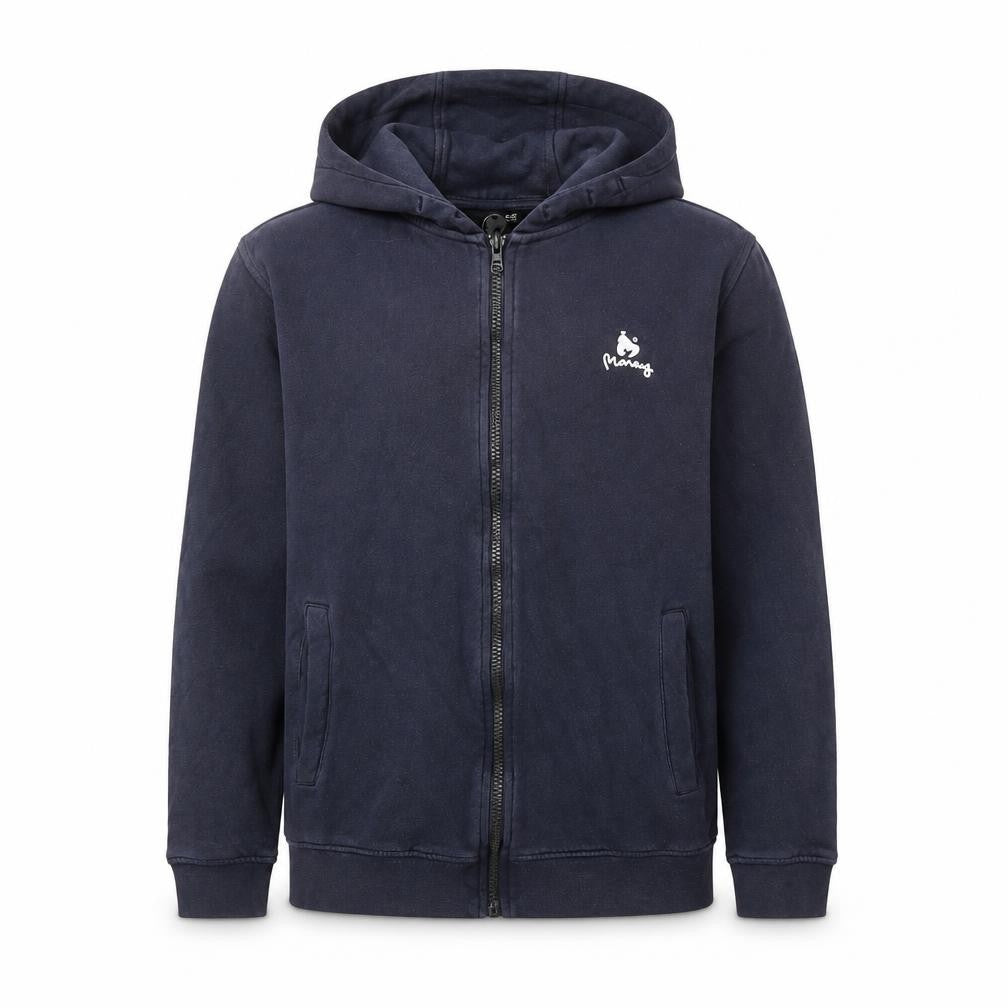 Money Boys Navy Hoodie 12-13 Years Full Zip Cotton Polyester