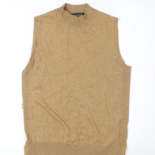 French Connection Women's Beige Mock Neck Vest XS
