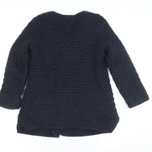 J Jeans Girls Navy Cardigan, Size 7-8, Acrylic, Button Accents