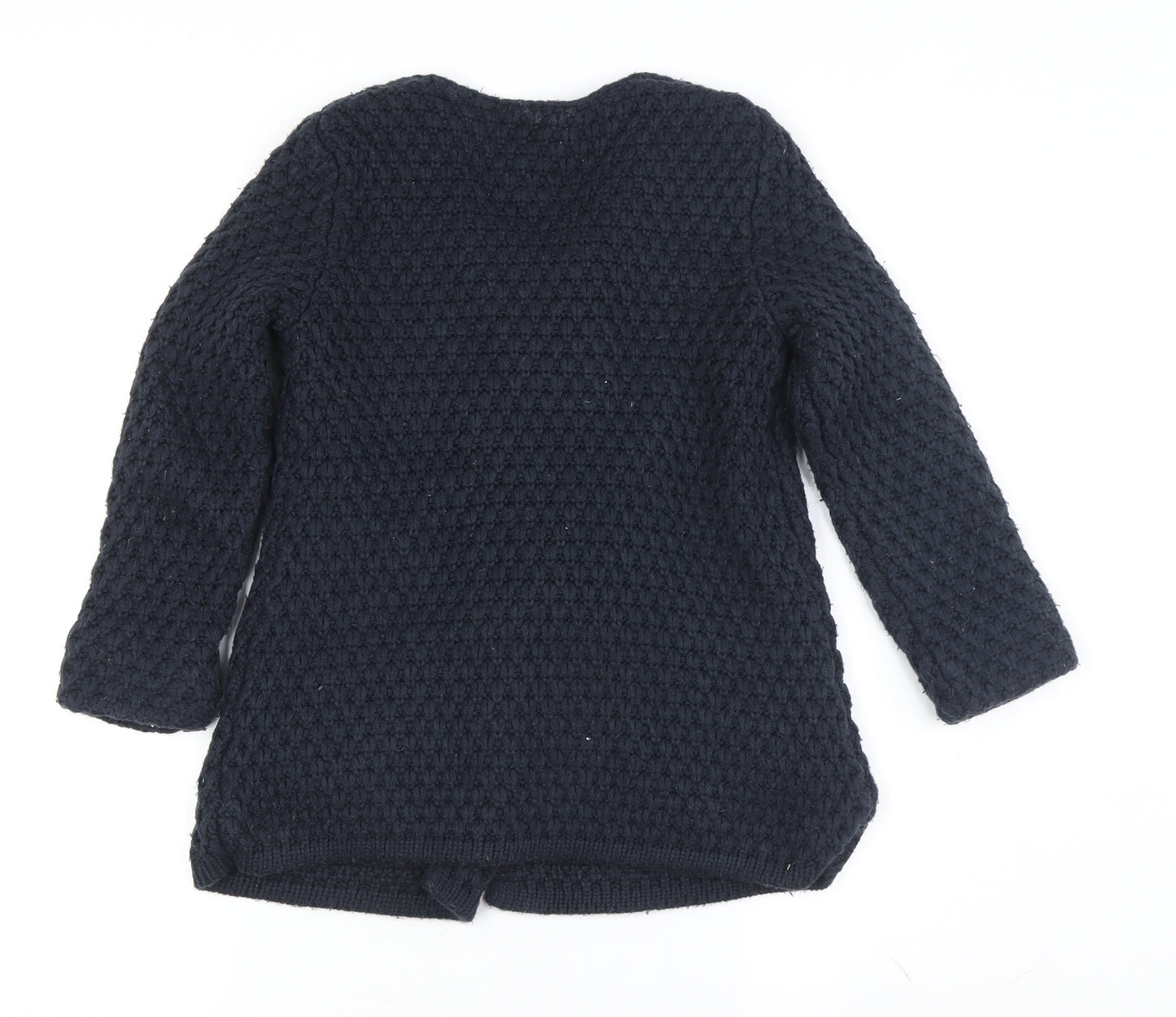 J Jeans Girls Navy Cardigan, Size 7-8, Acrylic, Button Accents