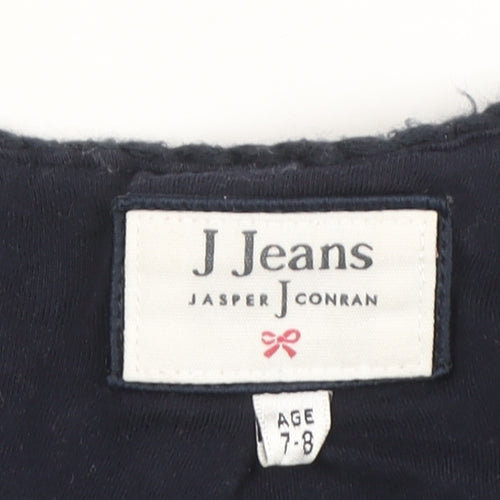 J Jeans Girls Navy Cardigan, Size 7-8, Acrylic, Button Accents