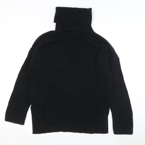 AllSaints Women's Black Medium Mock Neck Jumper