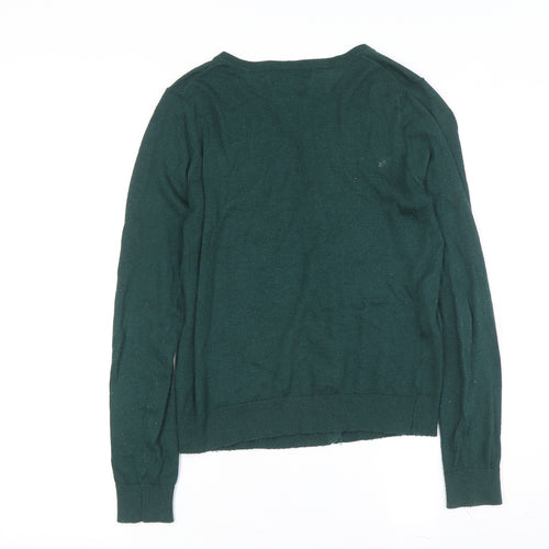MANGO Women's Green Cashmere Cardigan XS