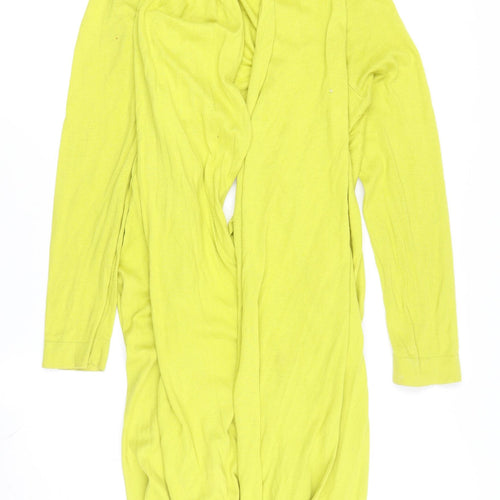 Planet Women's Yellow Wrap Cardigan Jumper L