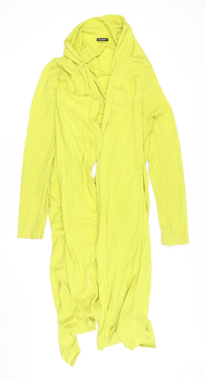 Planet Women's Yellow Wrap Cardigan Jumper L