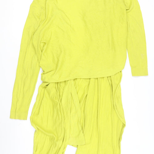 Planet Women's Yellow Wrap Cardigan Jumper L