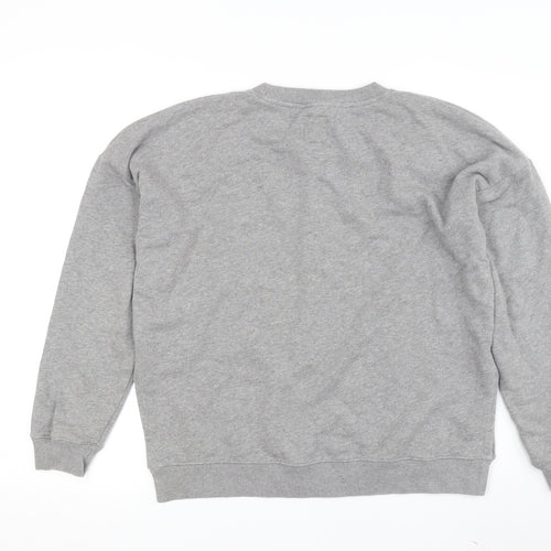 Jack Wills Women’s Grey Embroidered Sweatshirt Size 10