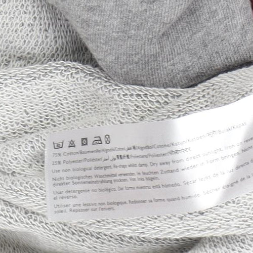 Jack Wills Women’s Grey Embroidered Sweatshirt Size 10