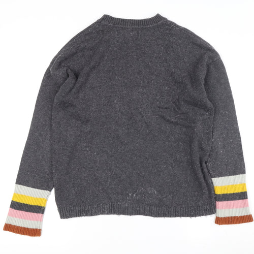 Boden Women's Grey Pullover Jumper, Size 10, Crew Neck