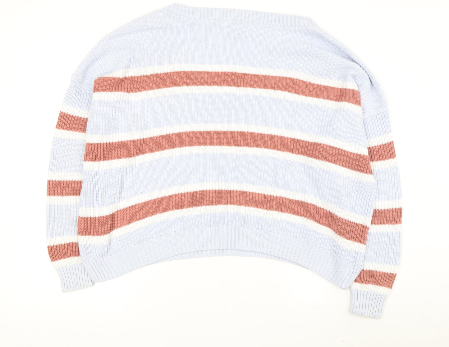 Hollister Women's Multicoloured V-Neck Pullover Jumper L