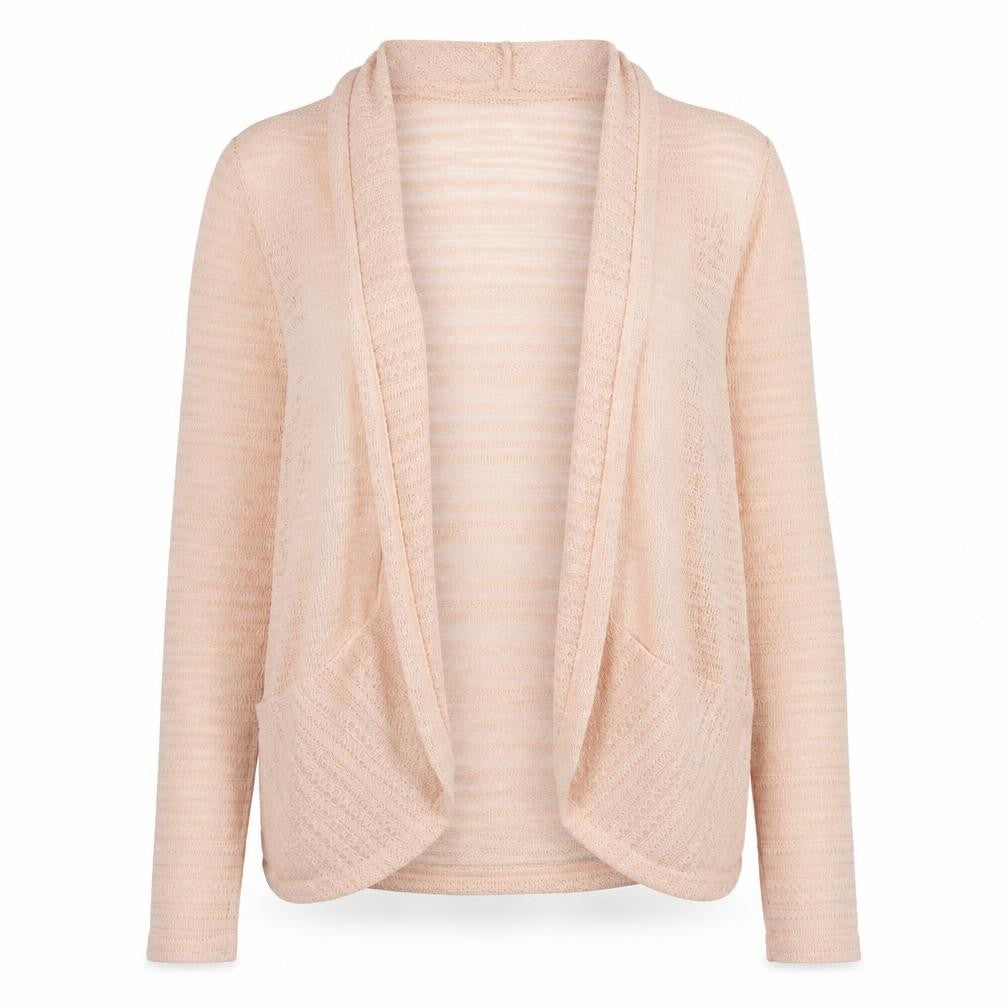Front view of Oasis Women's Beige Cardigan - Small