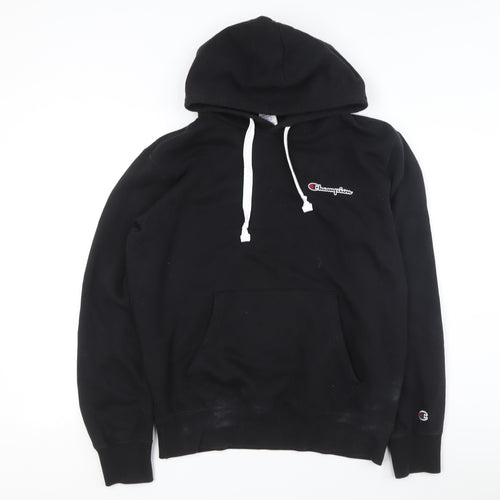 Champion Unisex Black Pullover Hoodie L
