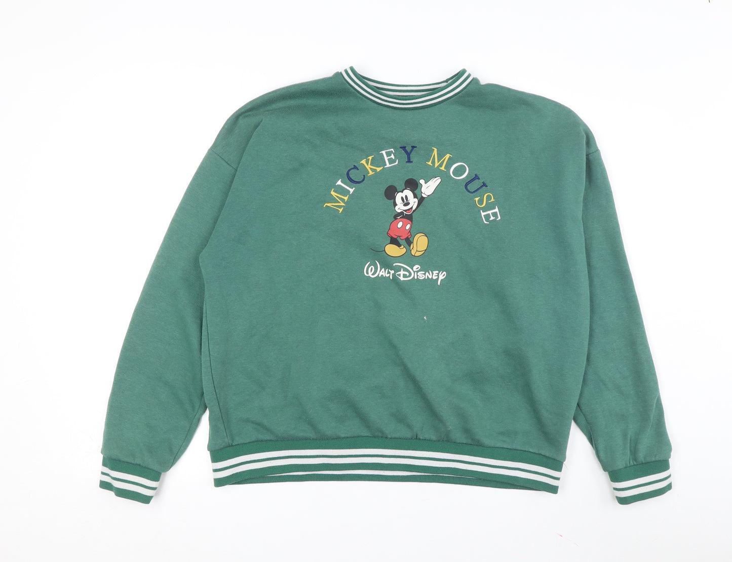 Disney Unisex Green Mickey Mouse Sweatshirt S
