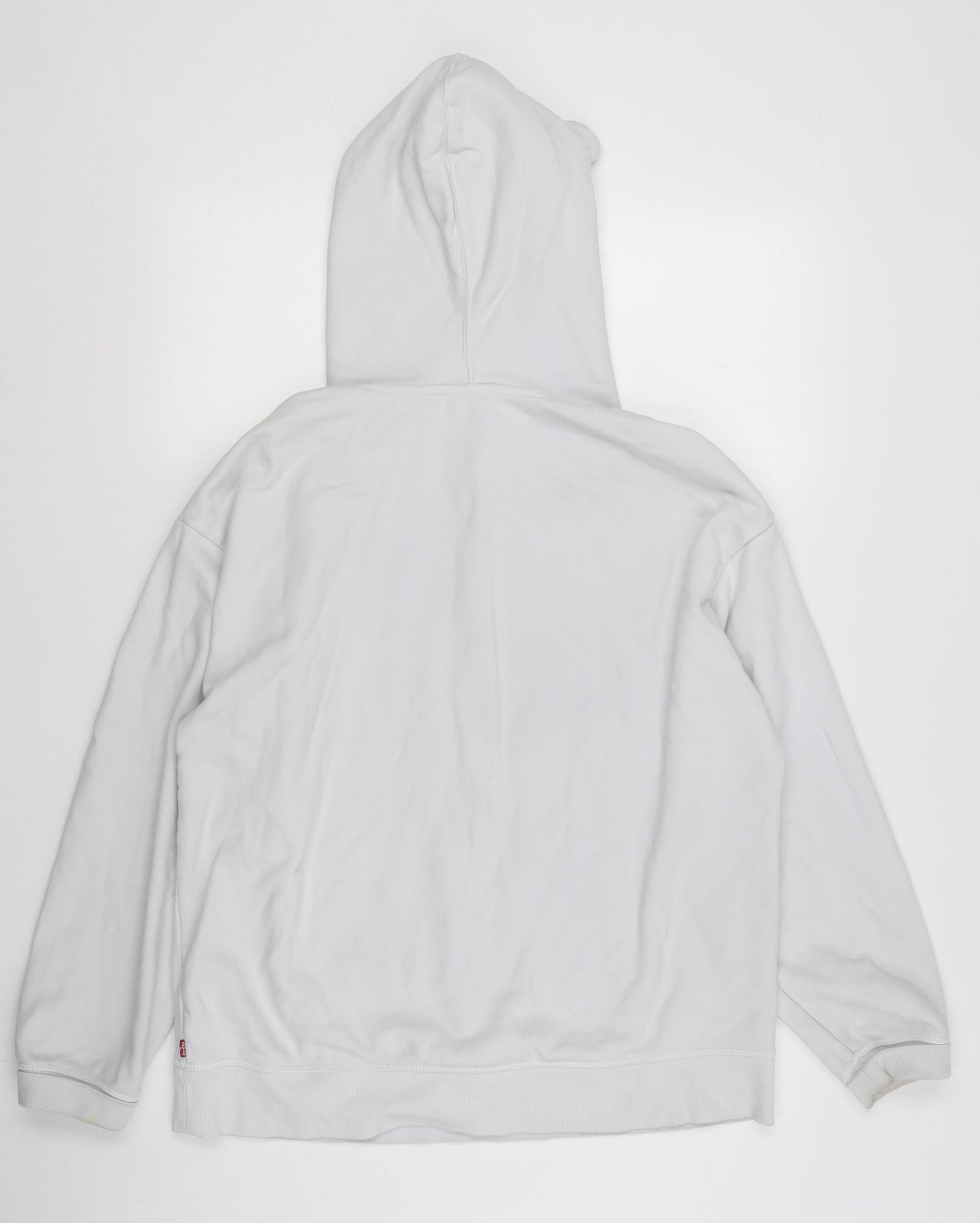 Levi's Men's White Hoodie L Pullover with Logo