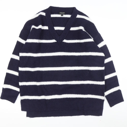 JD Williams Women's Blue Striped Pullover Jumper, Size 12