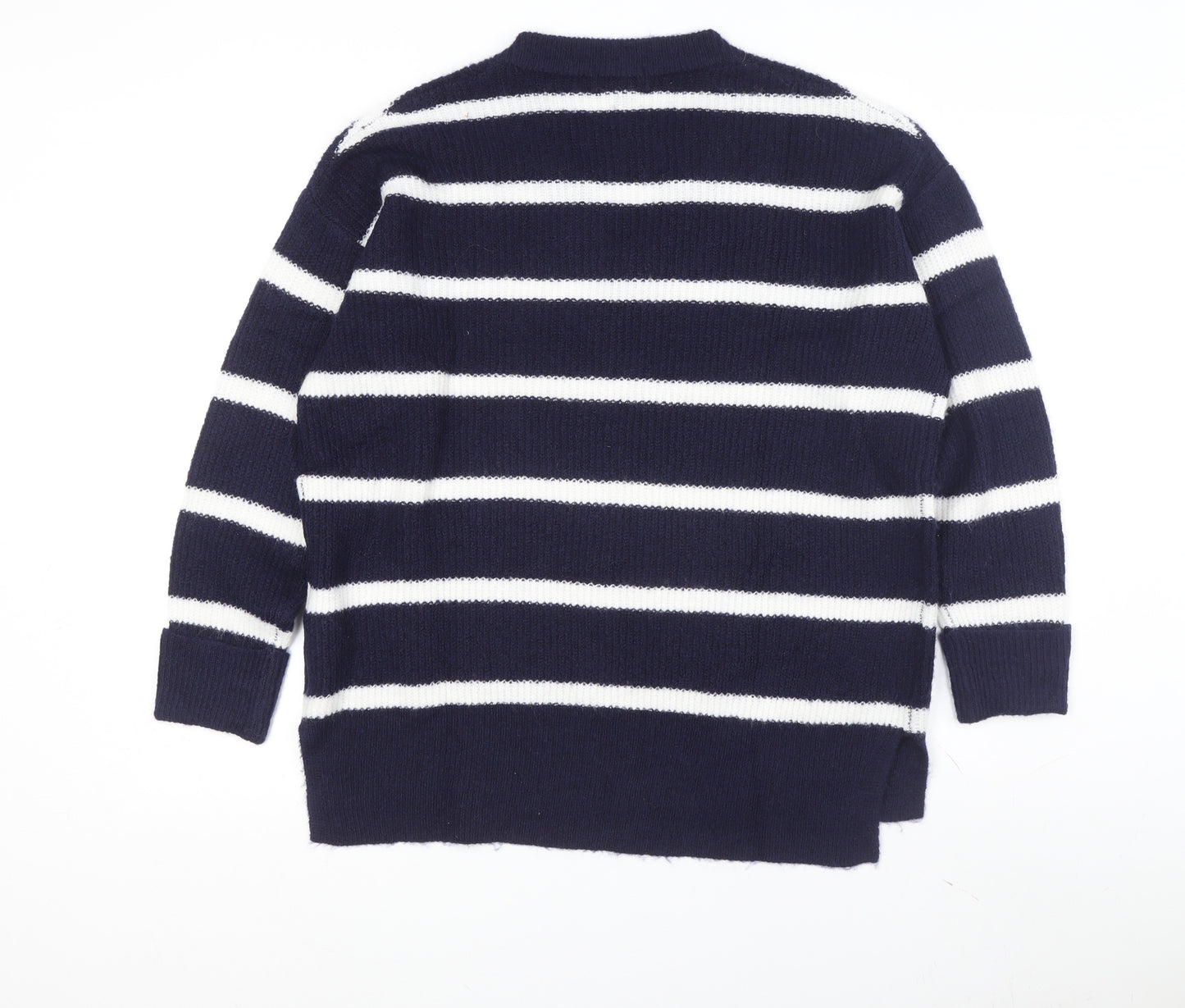 JD Williams Women's Blue Striped Pullover Jumper, Size 12