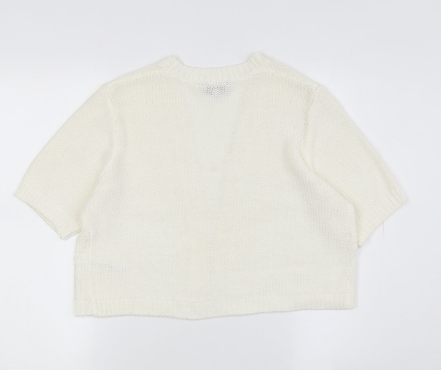 Spirit at M&Co Women's White Cardigan Size 14