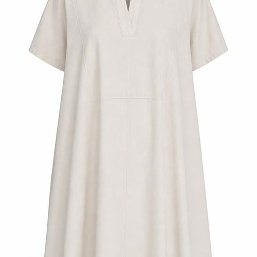 ZARA Women Beige Midi Shift Dress XS, Casual Spring