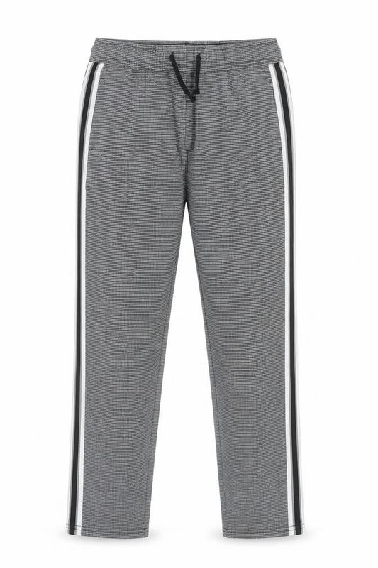 M&Co Girls Grey Check Jogger Trousers 8-9 Years