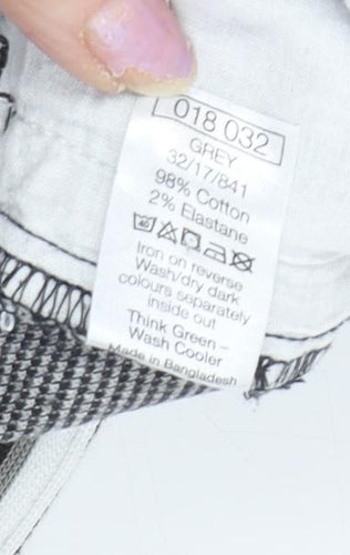 M&Co Girls Grey Check Jogger Trousers 8-9 Years