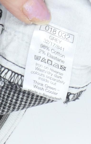 M&Co Girls Grey Check Jogger Trousers 8-9 Years