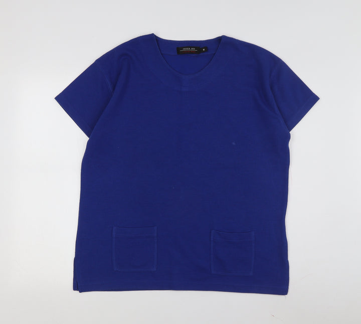 Jessica Reid Women's Blue Knit Pullover Jumper M